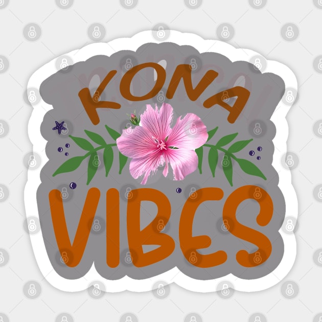 Kona Vibes Sticker by junochaos